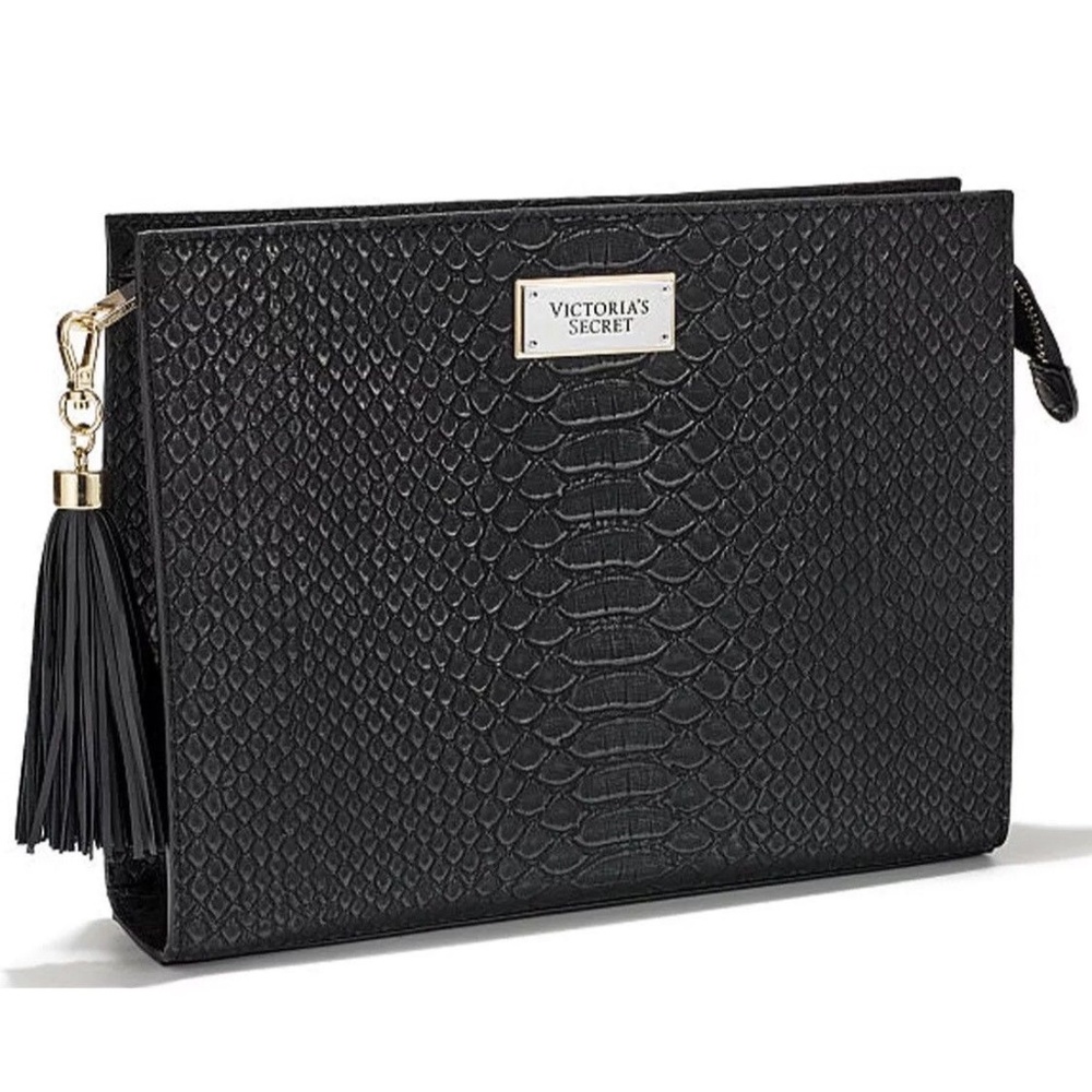 Victoria’s Secret Black clutch vegan leather